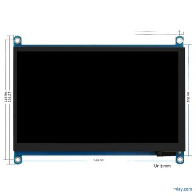 kopen 24 BIT RGB Raspberry PI TFT Display LCD Display 7 inch 1024x600 ODM OEM online manufacture