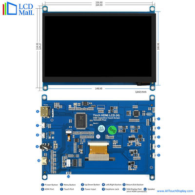kopen 7 inch HDMI TFT-scherm 1024*600 Dots HDM-interface 6 Uur Bekijken online manufacture
