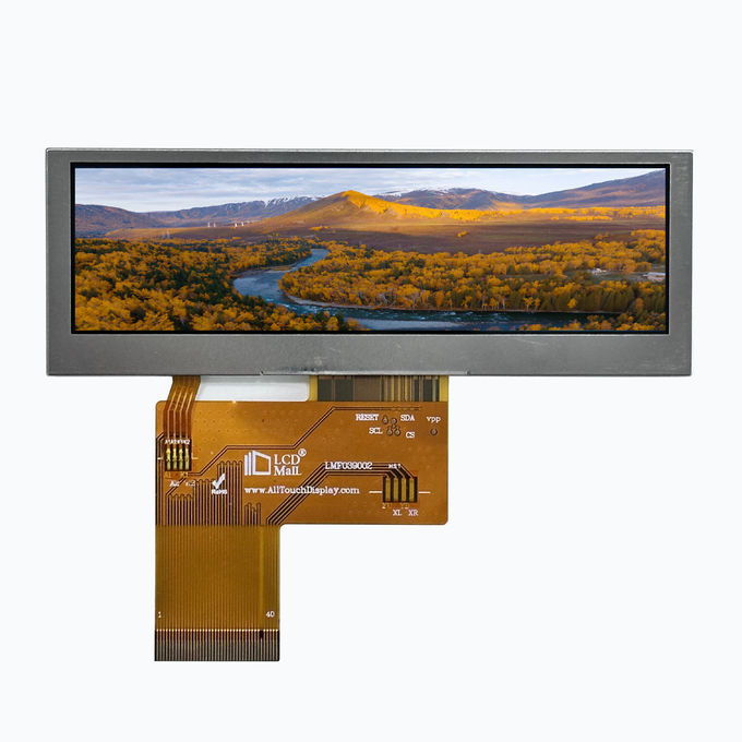 480x128 RGB TFT Transmissive LCD-module met 3,9 inch WQVGA-scherm en 10 chip witte LED-achterlicht 1