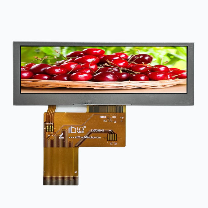 480x128 RGB TFT Transmissive LCD-module met 3,9 inch WQVGA-scherm en 10 chip witte LED-achterlicht 0