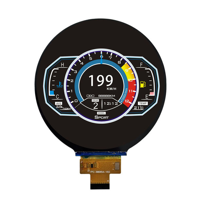 Hoge duurzaamheid TFT-LCD-module met 5S2P FPC-connector VF 30±1.2V IF 40mA 0